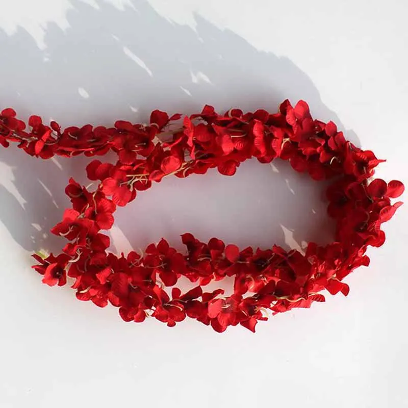 200 см искусственные цветы в полоску с цветами свадебные цепочка цветов