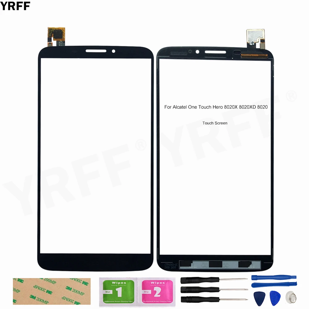 

Передняя стеклянная сенсорная панель для Alcatel One Touch Hero 8020X 8020XD 8020 сенсорный экран дигитайзер Замена