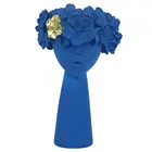 Домашнее украшение, цветочный горшок Anadem, форма головы девушки, настольное украшение, полимерные Ландшафтные растения, ваза для сада