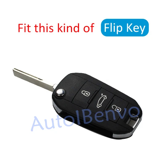Автомобильный флип-ключ из углеродного волокна для peugeot 208 301 308 508 2008 3008 Citroen C3 Aircross C4 кактус C5 Aircross C-Elysee