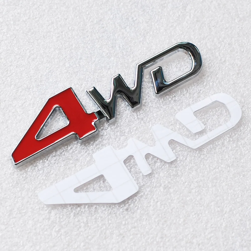 Автомобильный Стайлинг 3D хромированная металлическая наклейка эмблема 4WD 4x4