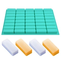 40 cavity rectangle soap bar mold silicone mold for diy home soap making small soap molds