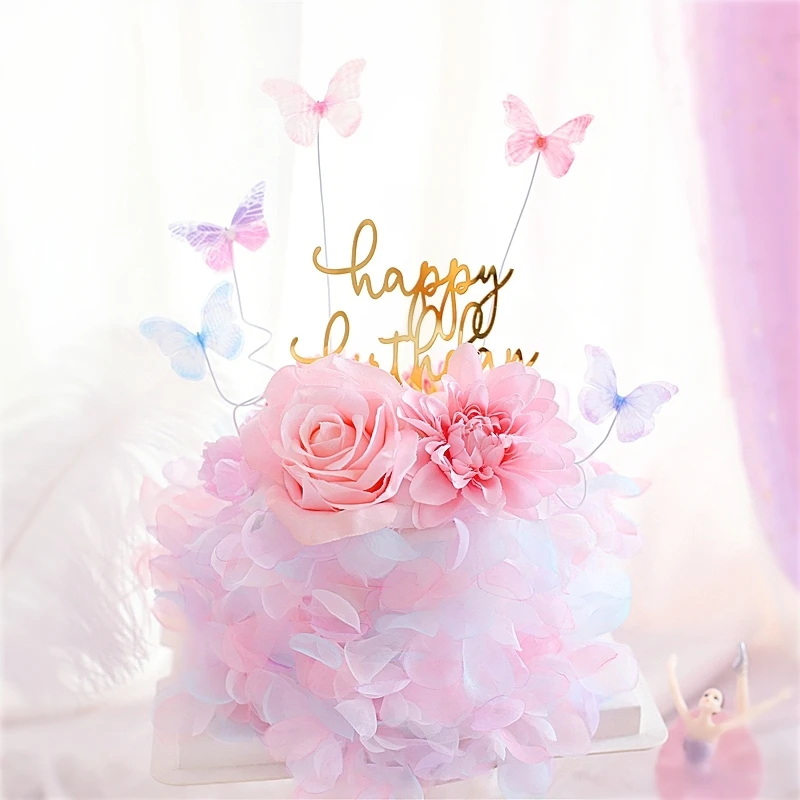 Светильник фиолетовая смола олень Фея девочка мальчик торт Топпер С Днем