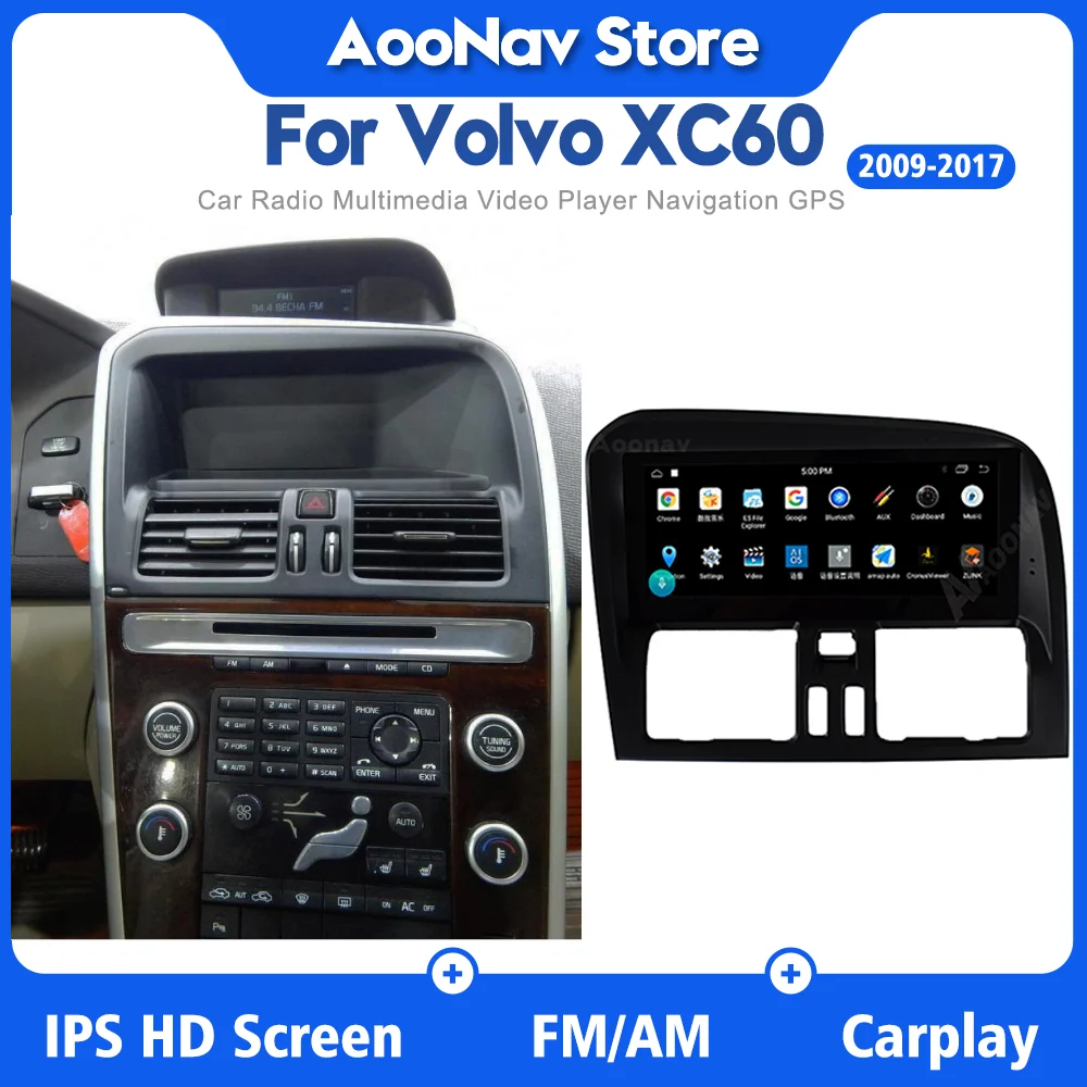 

PX6 Android 9,0 мультимедийный плеер автомобильное радио для Volvo XC60 2009-2017 GPS-навигатор с Neflix Carplay 5,0