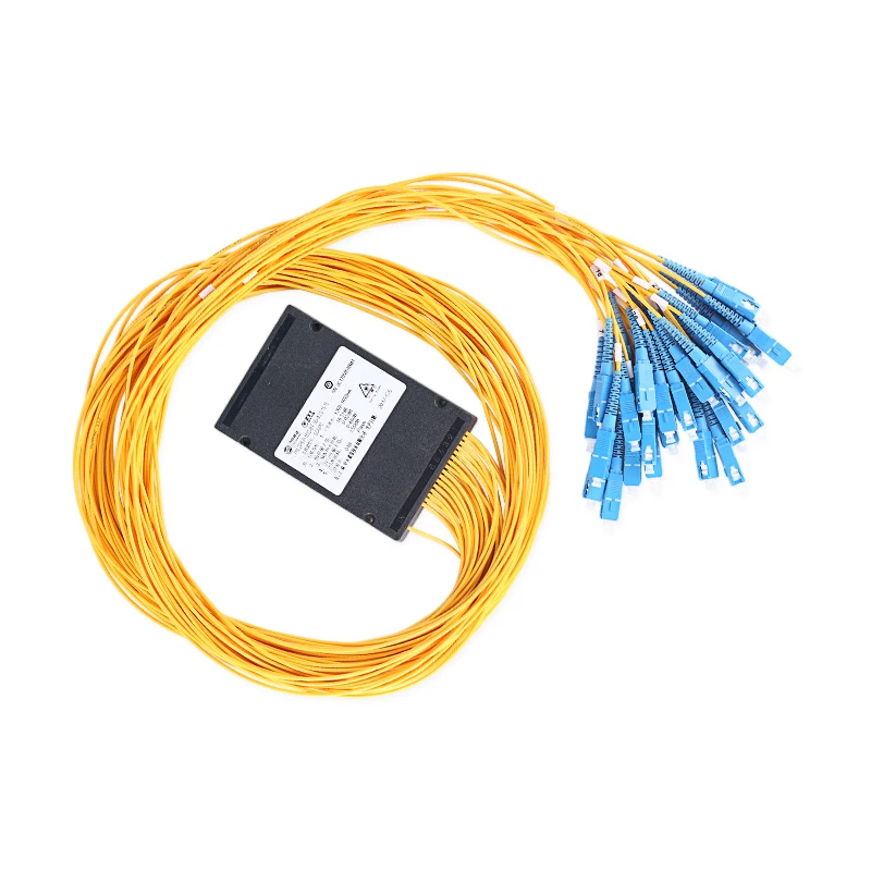 Optical Splitter 1x32 Box Type PLC FC UPC SC UPC Fiber Optics Connector Patch Cord Pigtails Carrier Grade Factory Supply