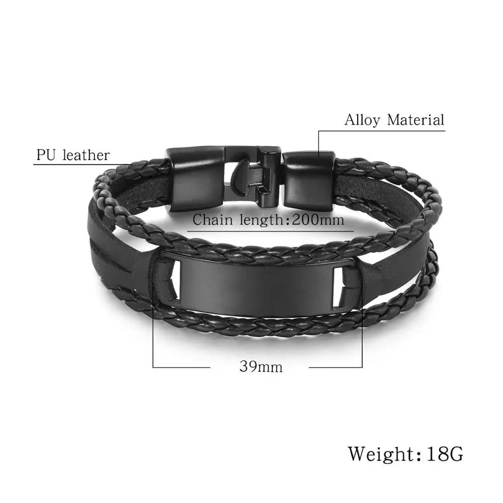 Оригинальные искусственные цифры Вдохновляющие Слова кожаный браслет викингов