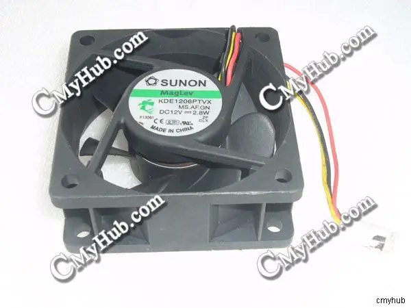 

Для SUNON KDE1206PTVX MS.AF.GN 12 В постоянного тока 2,8 Вт 6025 6 см 60 мм 60x60x25 мм 3-контактный охлаждающий вентилятор