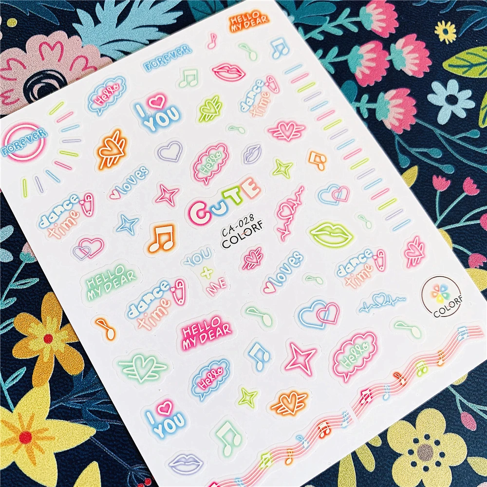 

Newest CA sereis CA-28-31 tree butterfly 3d nail art sticker nail decal stamping export japan designs rhinestones decorations