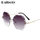 Ralferty 2020 негабаритных солнцезащитных очков для женщин анти УФ розовый градиент Роскошный Кристалл женские солнцезащитные очки lunette soleil femme W2338