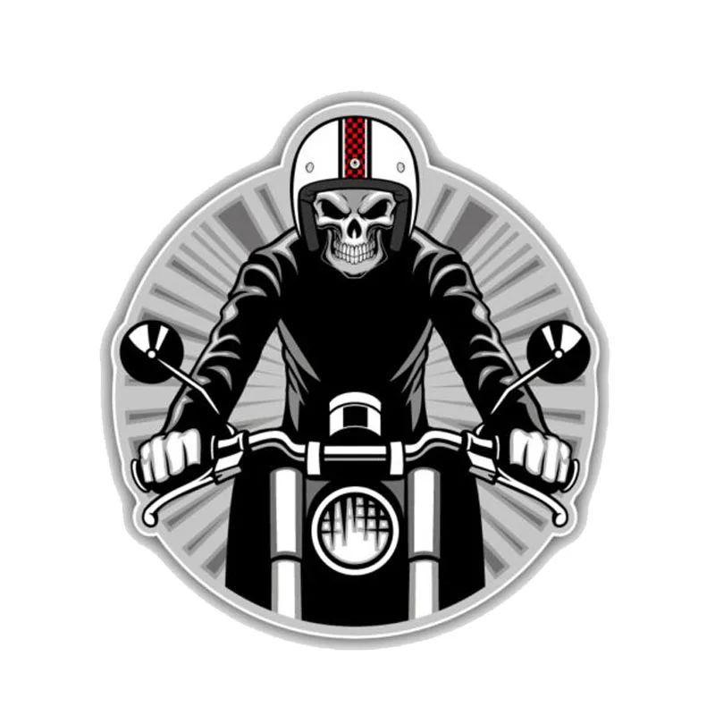 

13x11CM Fashion Decoration Evil Biker PVC High Quality Car Sticker