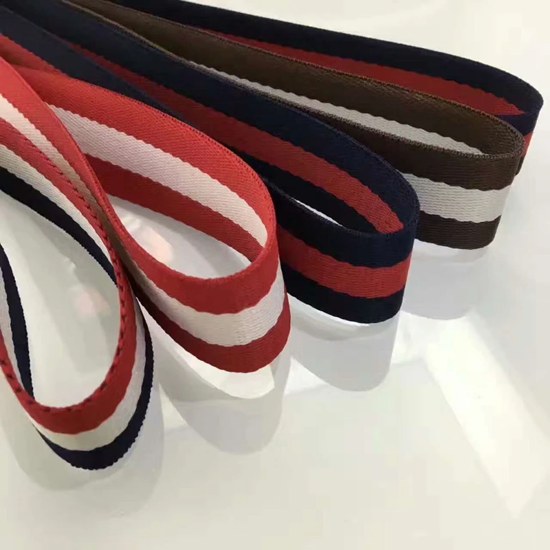 5 ярдов см Широкий рюкзак плечевой ремень полосатая переплетенная лента