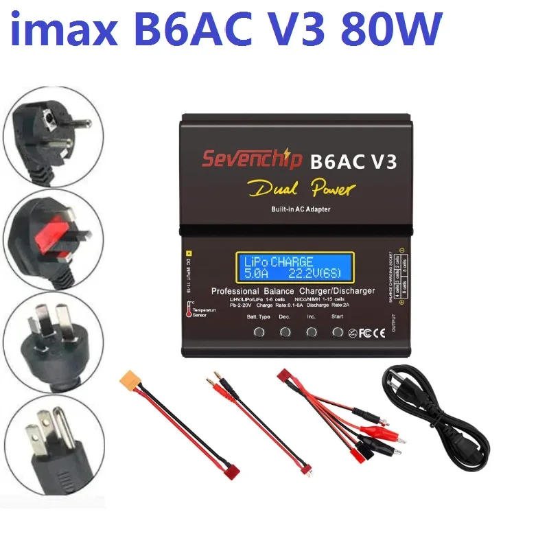 Умное цифровое балансирующее зарядное устройство Imax B6AC V3 для радиоуправляемого