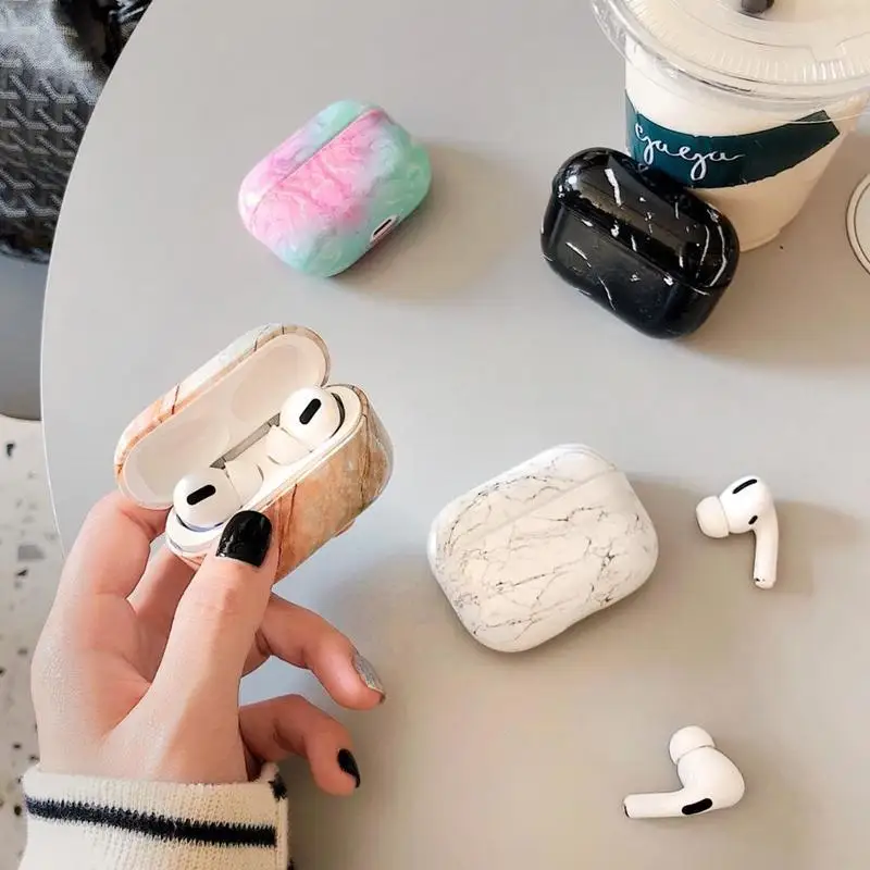 Силиконовый чехол Airpod, беспроводной Bluetooth чехол для Airpod 3, чехол для Apple Air Pods Pro, 3D мраморный чехол для Airpods Pro