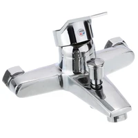 Chrome Zinc Alloy Bathroom Basin Mixer Faucet Sink Tap Wall Mounted Hot Cold Water Mixer High Quality Faucet