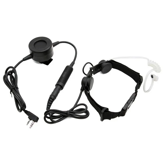Black Z Тактический горловой микрофон Z003 гарнитура с Водонепроницаемый PTT для BaoFeng UV-5R UV-B5 B6 DM-5R TYT TH-UV8000D Retevis H777 RT22 радио - Цвет: Black