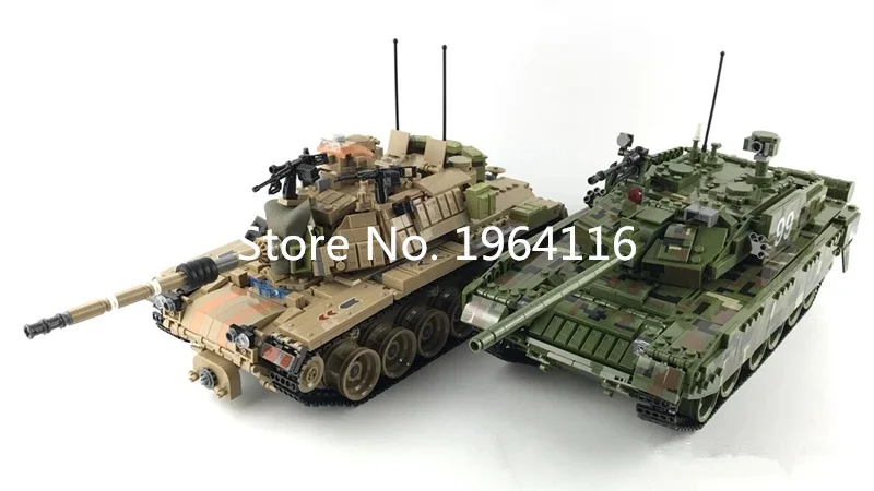 Новая Военная серия kazi 10000 модель основного боевого танка M1A2 Abrams набор