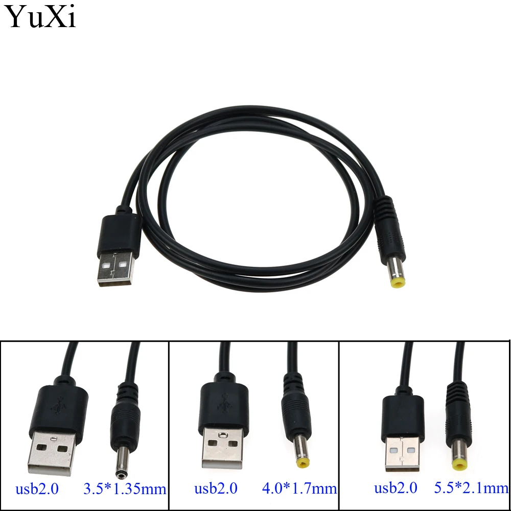 

Кабель питания YuXi USB 2,0 в корпус постоянного тока 5,5*2,1 мм 5,5x2,1 мм 3,5*1,35 мм 4,0*1,7 мм штекер шнур адаптера питания постоянного тока