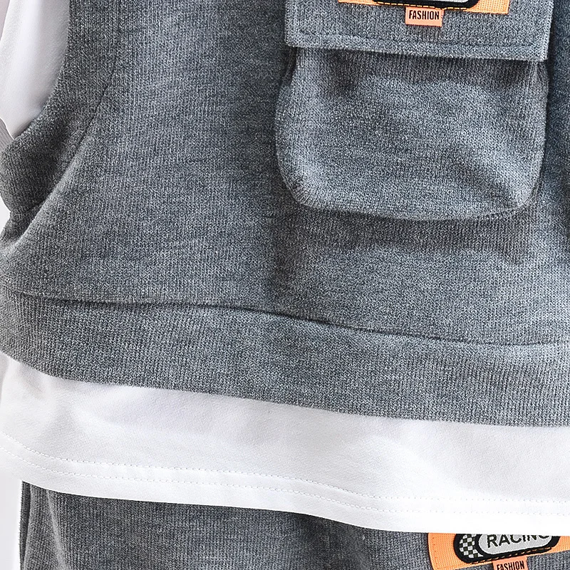 

Spring Autumn Toddler Active Clothing Suit Children Boy Girl Patchwork Tops Pants 2Pcs/set Kids Clothes Baby Tracksuits