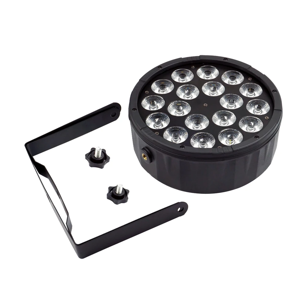 12 шт/большой объектив 18x12 Вт Led Par Светильник с F светильник чехол rgbw 4in1 dmx512 Пластик