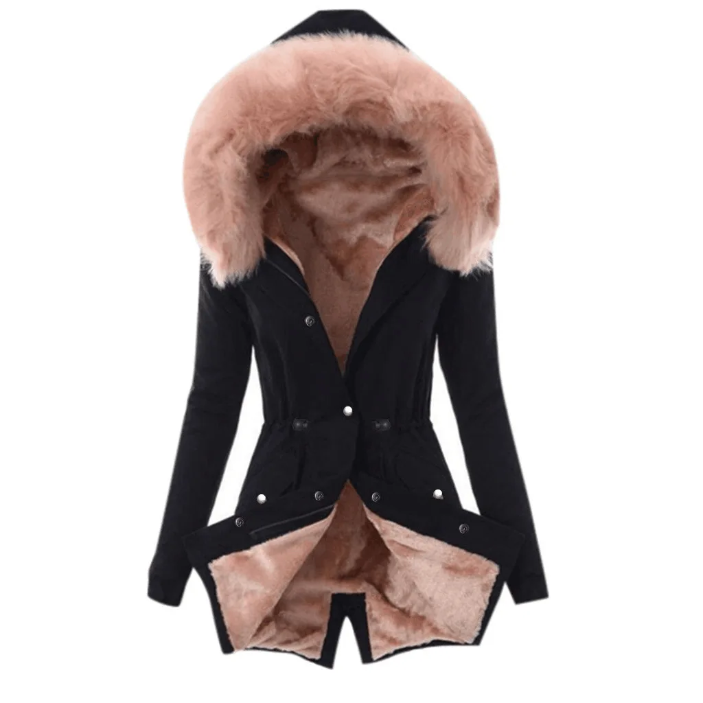 

2021 Fashion Casual Jacket Women Collar Rope Pure Color Leisure Warm Padded Clothes Women Dropshipping Winter Clothes Women