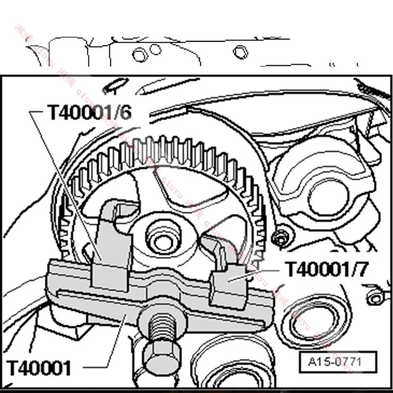 T40001 Съемник распределительного вала шкив приводного ремня съемник инструмент