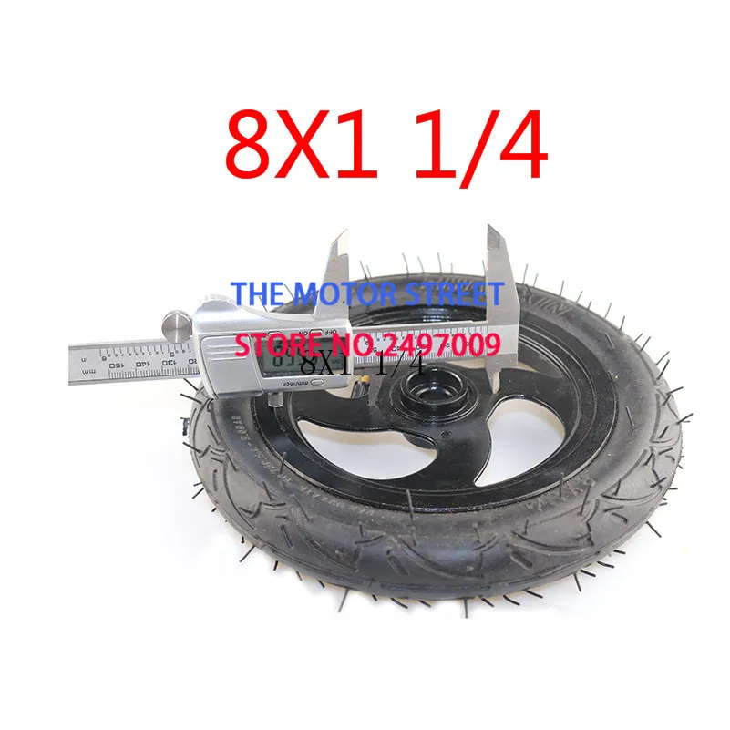 Колесо 8X1 1/4 с ободами для многих газовых электрических скутеров и