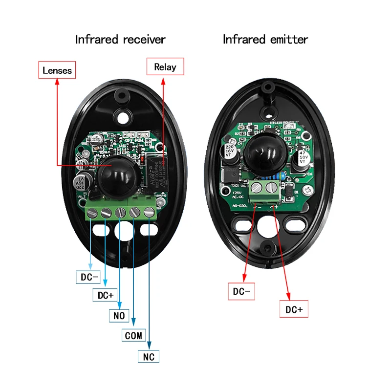 DIYSECUR IP65 автоматизированный на ворота, для безопасности инфракрасный датчик/качели/Раздвижные/Гаражные ворота/Двери Безопасности Инфракрасный Фотоэлектрический