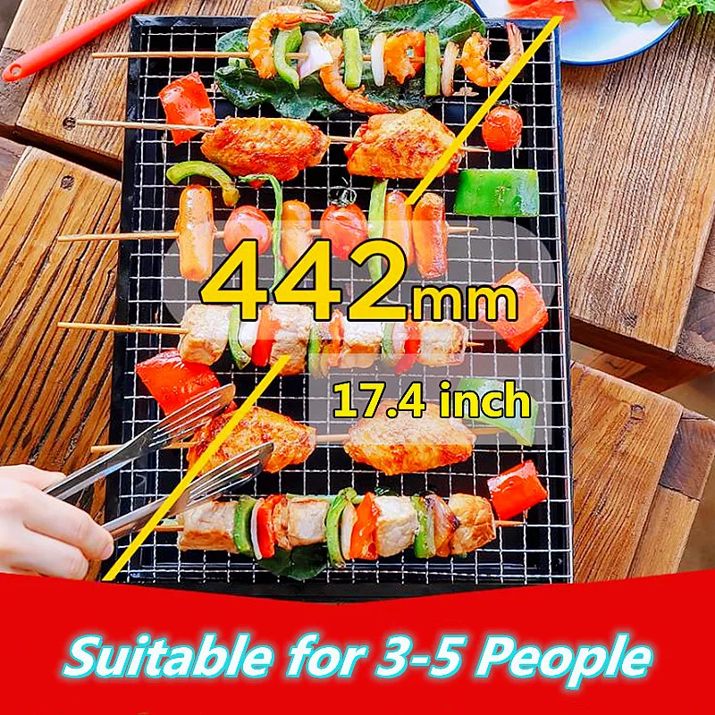 

Портативный гриль на древесном угле, складной гриль, маленький гриль, фотогриль, подходит для кемпинга, походов, пикника, путешествий