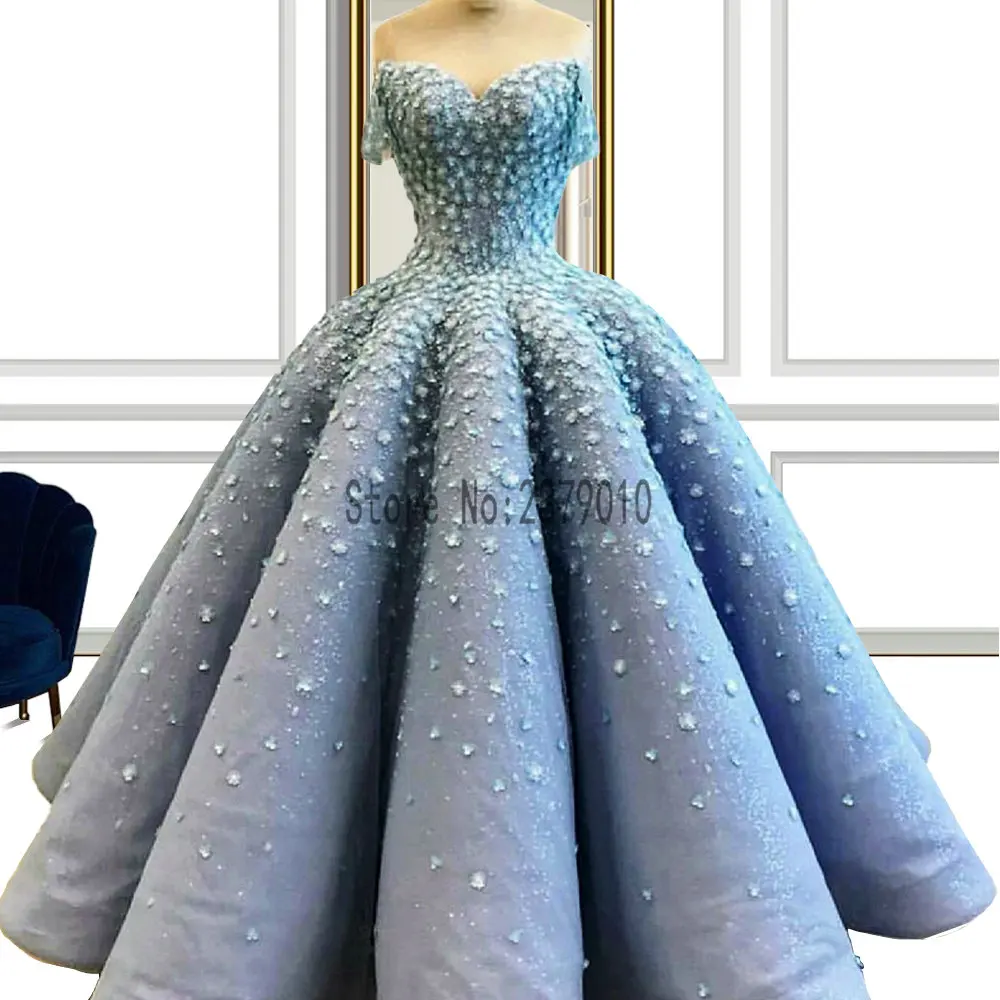 

Светильник-Голубые Вечерние платья с пышным вырезом, трапециевидного силуэта, в пол, Длинные вечерние платья, с рюшами, вечернее