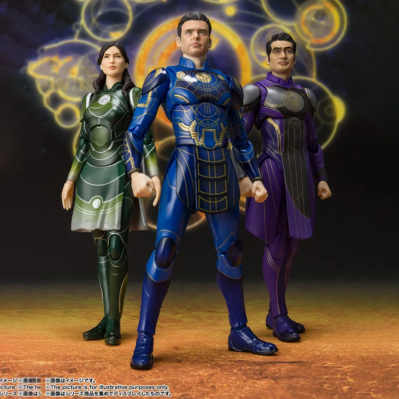

Bandai Shf Marvel Legends Eternals Ikaris Sersi Movies and TV Role 6inch Collectible figurines Anime Action Figure Model Toys