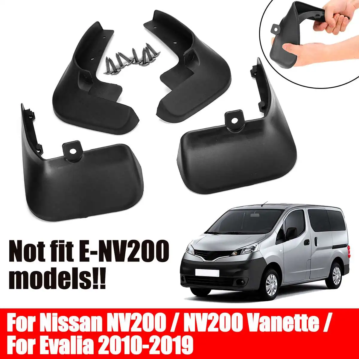 4 шт./комплект передние и задние брызговики для Nissan NV200 Vanette Evalia 2010-2019 2018 |
