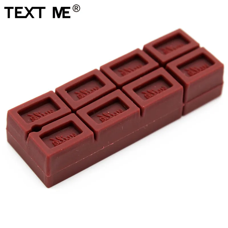 Usb флеш накопитель TEXT ME в шоколадной оправе usb 2 0 4 ГБ 8 16 32 64 ГБ|USB флэш-накопители| |