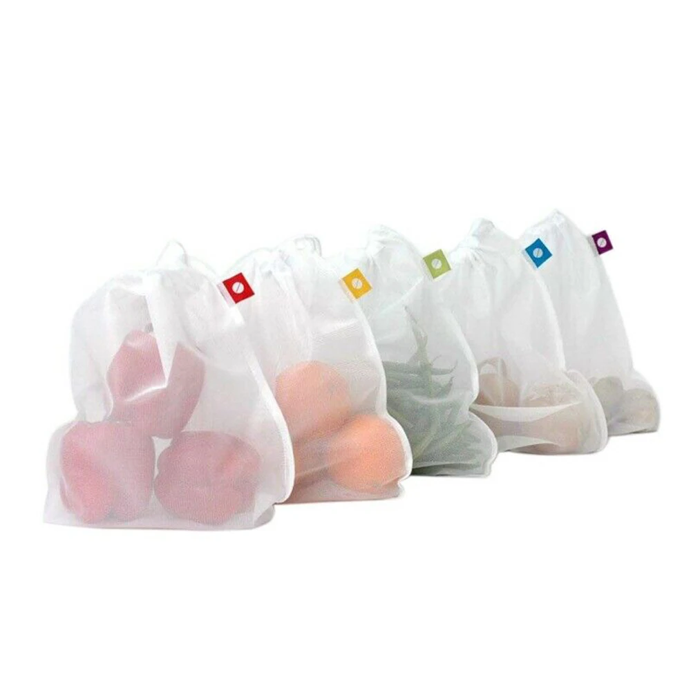 5 шт многоцветные полукруглые для домашнего использования сетчатые сумки