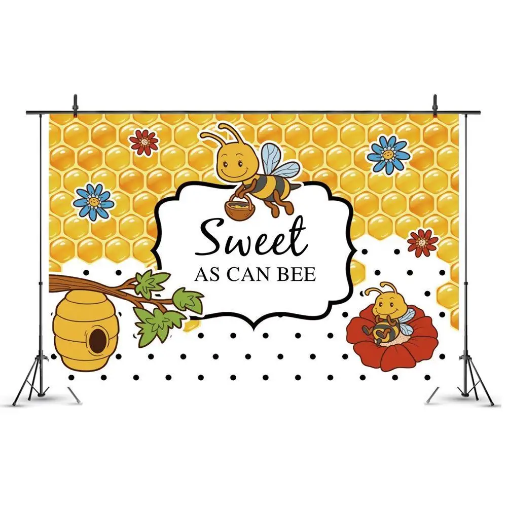 

Съемка пчелы медово-желтый милый мультяшный детский фон Детская фотография День Рождения вечерние графия фон для съемки Декор