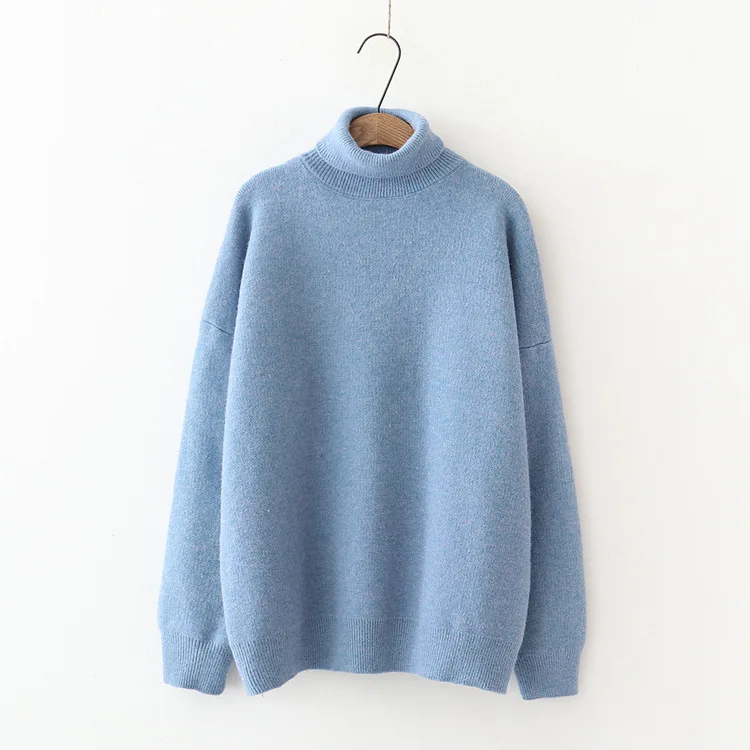 

Solid Yellow Winter Turtleneck Women Sweater Woman 2021 Oversize Korea Style Clothes Pullovers Long Sleeve Top Female Clothing