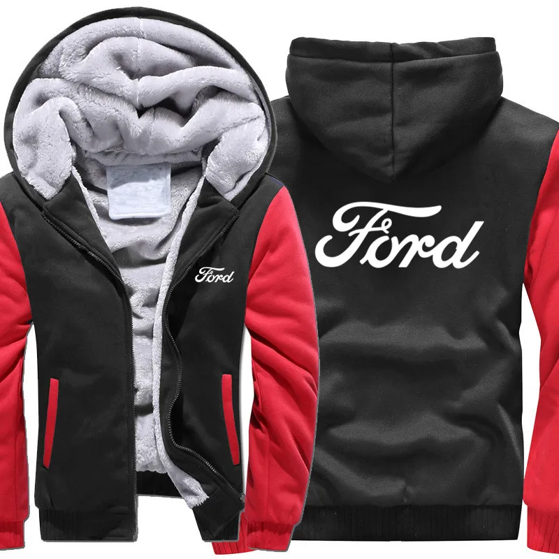 Новинка высококачественные женские толстовки с капюшоном Ford Зимняя Мужская