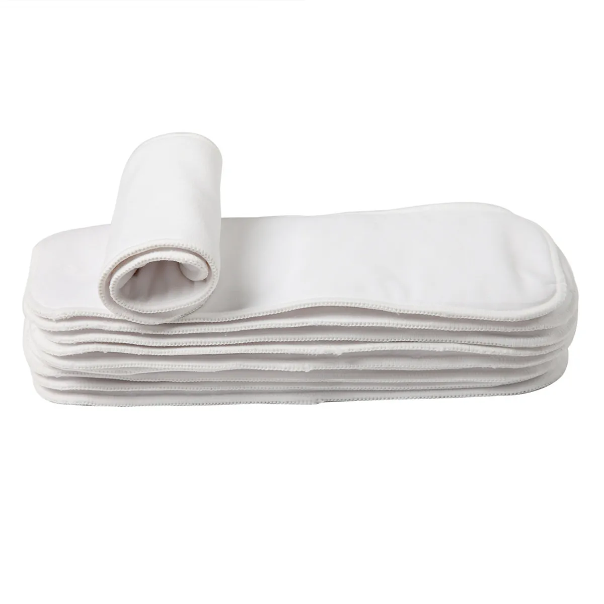 10 микрофлисовых вставок из микрофибры с застежкой Моющиеся Многоразовые детские