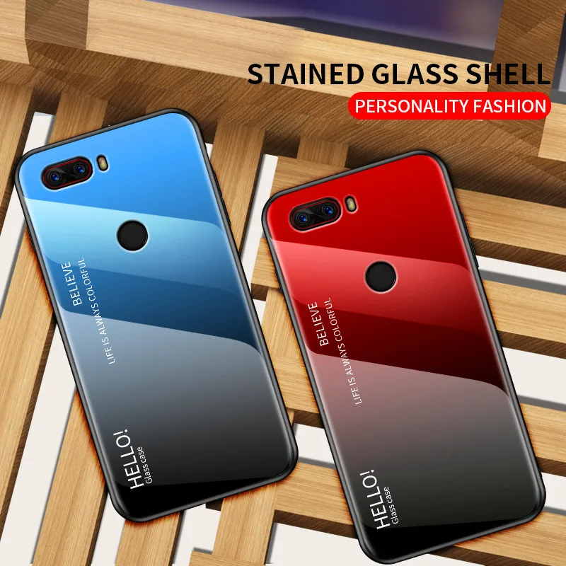 ZTE Nubia Z18 Mini Z17 чехол градиент Аврора закаленное стекло задняя крышка для Play 5G S Z17S