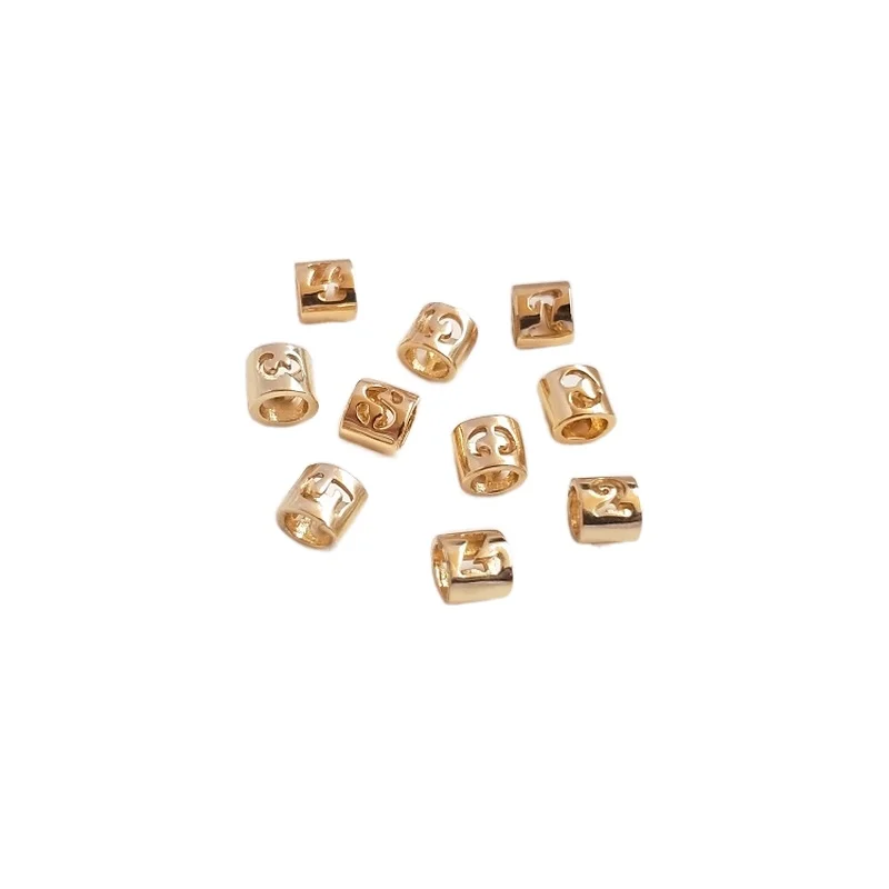 1 шт./компл. 14k золотой не выцветающий браслет ручной работы из бисера с большими