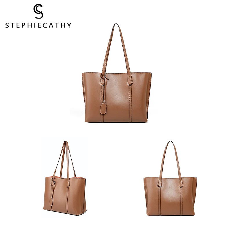 SC Fashion Genuine Leather Shoulder Bag For Women Large Casual Classic Tote Soft Real Female Daily Working Handags Purse |