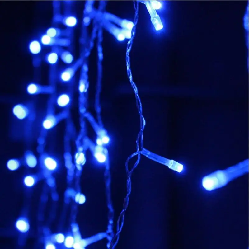

5M Waterproof Outdoor Christmas Light Droop 0.4-0.6m Led Curtain Icicle String Lights Garden Mall Eaves Decorative Lights