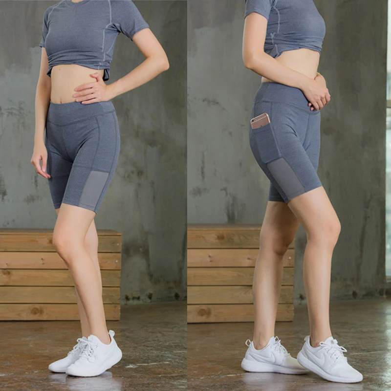Горячая Талия женские шорты для йоги фитнес бег стрейч облегающие спортивные