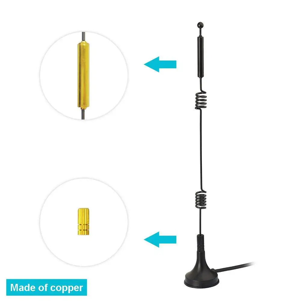 Signal Booster Antenna Pole For Router Camera Internet Vertical 12dbi Wifi 2.4G 5.8G Dual Band SMA Male With Mount Magnetic Base | Мобильные