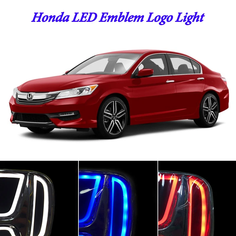 5D Автомобильная Эмблема/Бейдж/логотип свет для Honda Accord Civic Fit Odyssey Pilot CRV XRV Stream insight city СВЕТОДИОДНЫЙ ЭМБЛЕМА/Бейдж/логотип свет