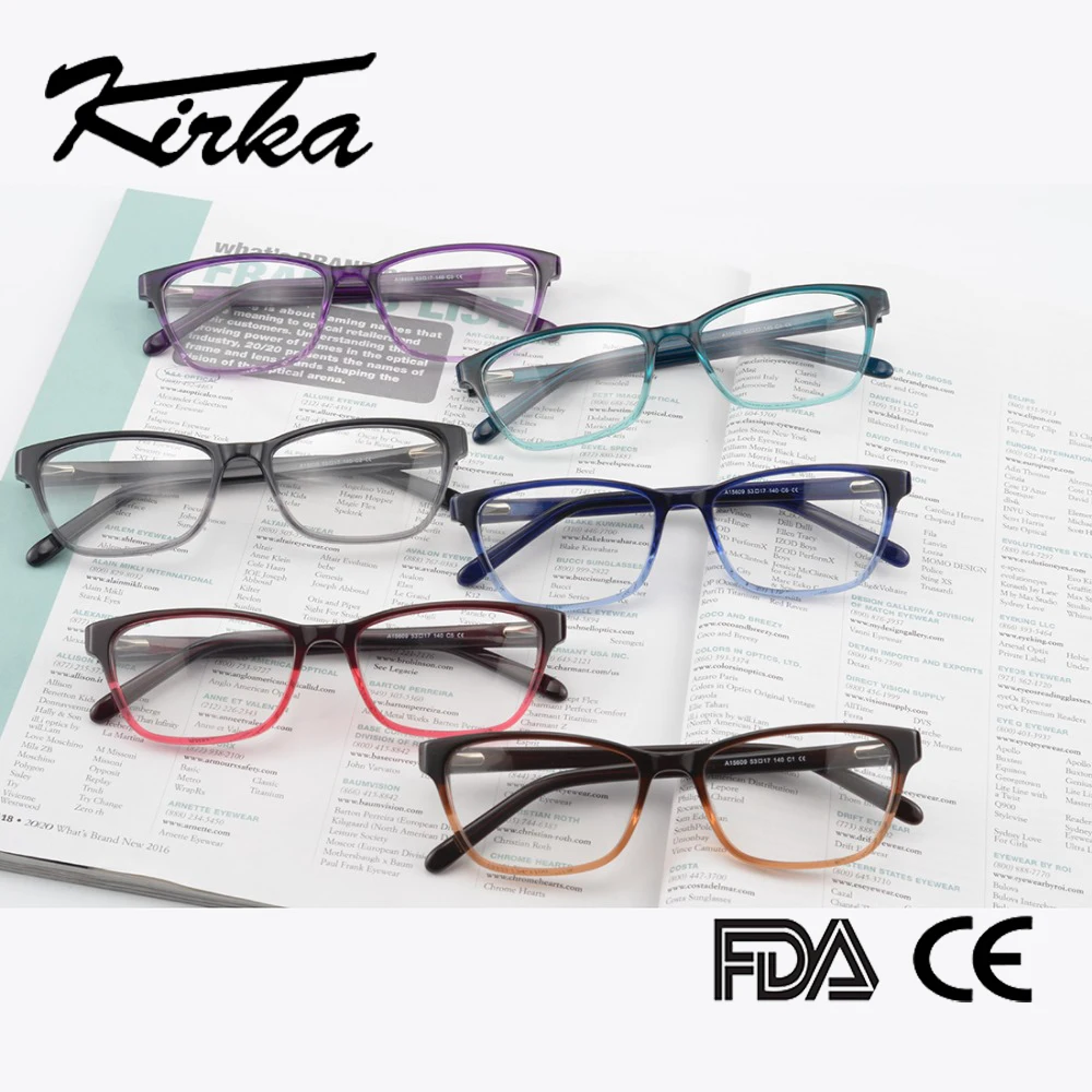 Новинка от Kirka ацетатные винтажные женские оптические оправы модные цветные очки
