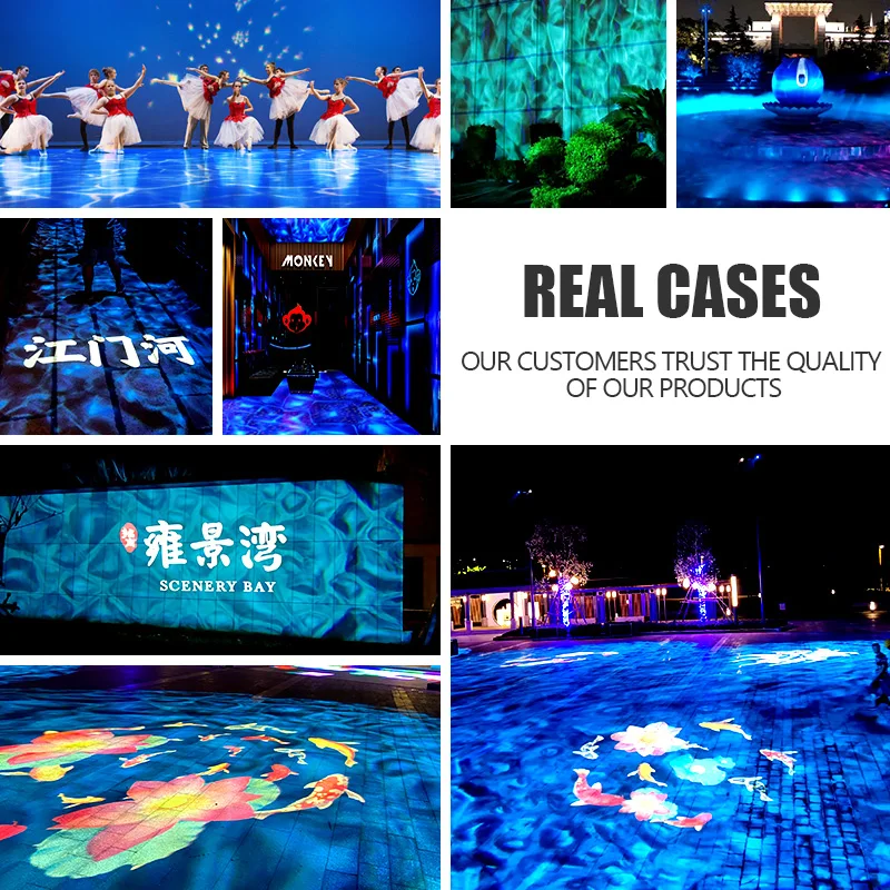 New Launching 40W Water Wave Projection IP67 Waterproof Blue Ocean Light Projector