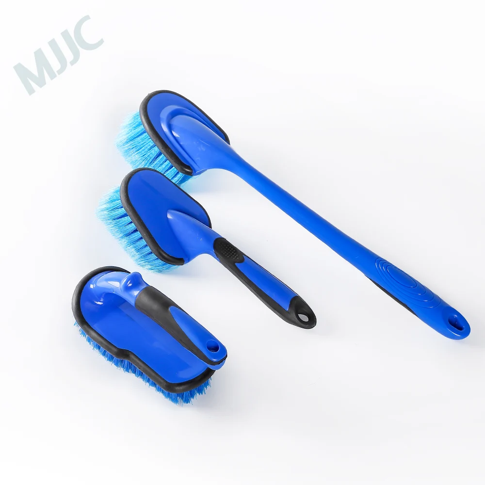 MJJC Набор щеток для шин, колес и крыла - Цвет: BRUSH055X3KITBlue