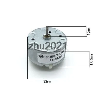 RF-500TB-12560 3V-12V круглый Форма микро Вибрационный двигатель для массажера