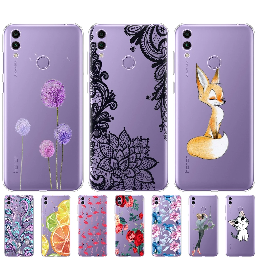 Чехол для Huawei Honor 8C чехол 6 26 дюйма силиконовый мягкий ТПУ задняя крышка 8c защитный