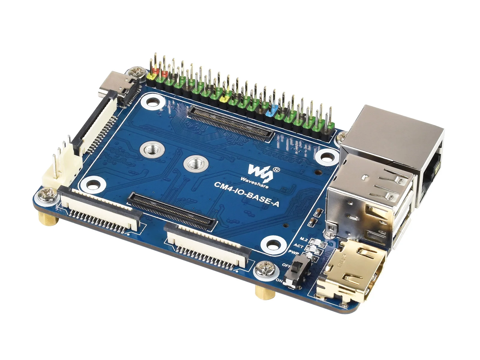 Мини-Базовая плата Waveshare (A) для вычислительного модуля Raspberry Pi 4 встроенные